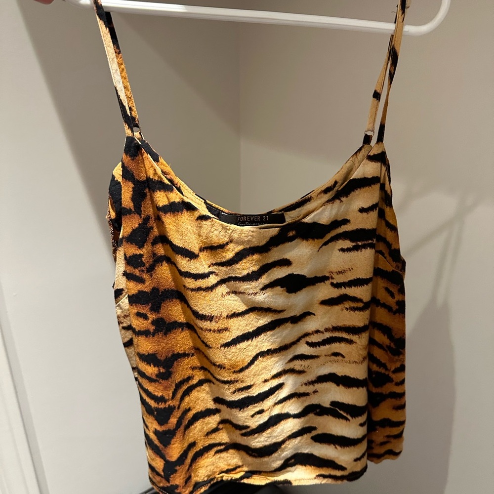 Forever 21 tiger print top